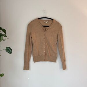 Banana Republic Merino Wool Tan Cardigan